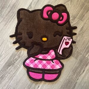 Hello Kitty Pink Tufted Rug (handmade)